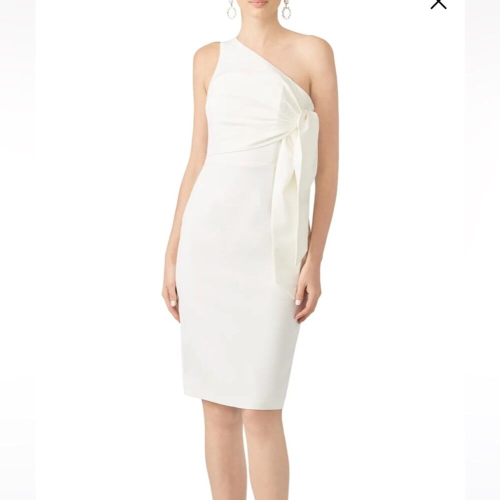 Grace Willow The Label White Raquel sheath cocktail Dress luxury 4 flaw